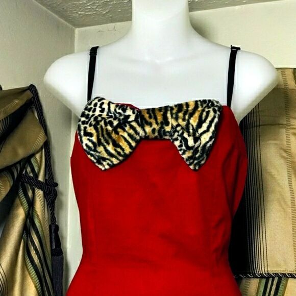 Retro Style Red and Black Dress by Lucky 13 - Picture 2 of 8